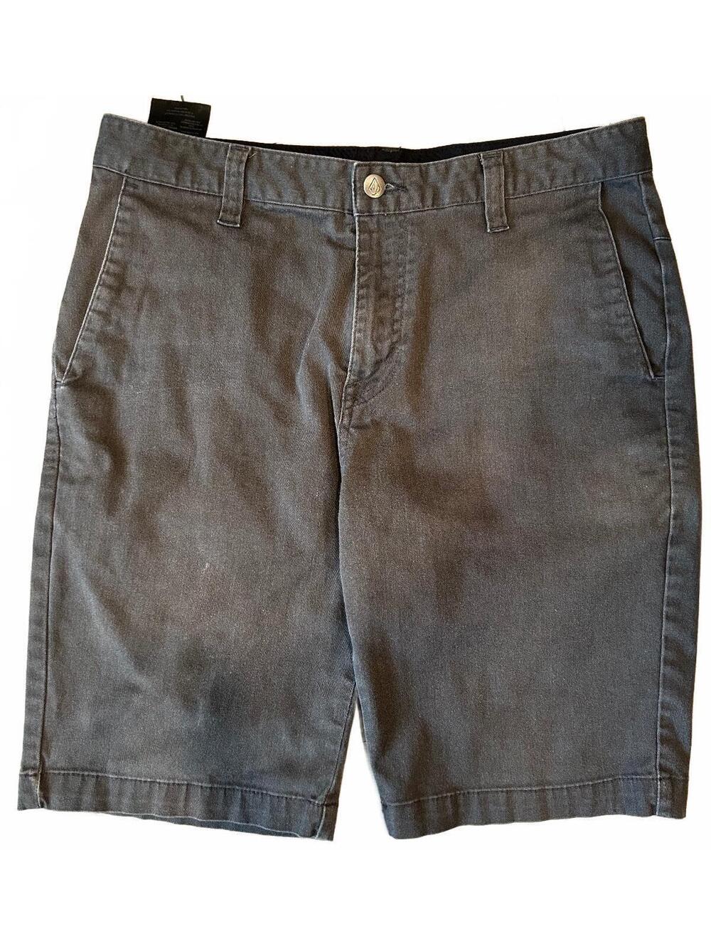 Volcom Chino Shorts Size 31 Dark Gray Skate Streetwear